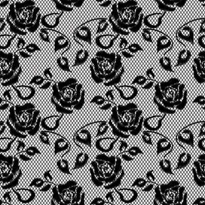 Black Lace Rose - Something Different Linen