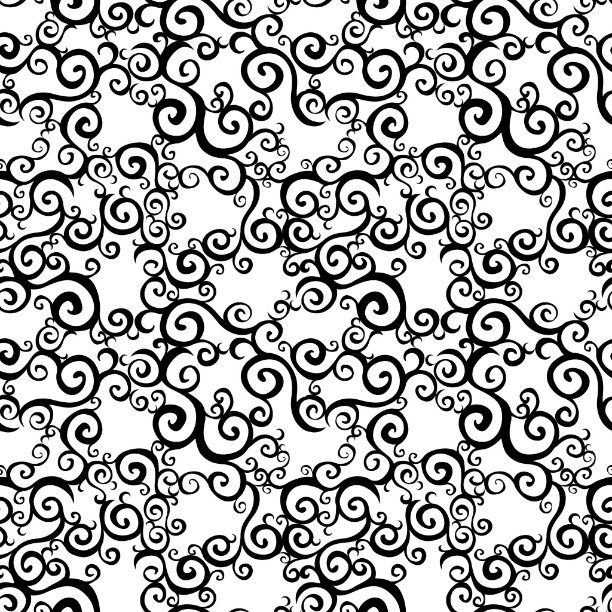 Swirls in Retro - Something Different Linen